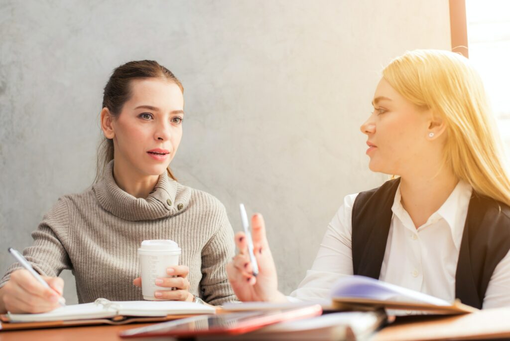 Two Women Talking